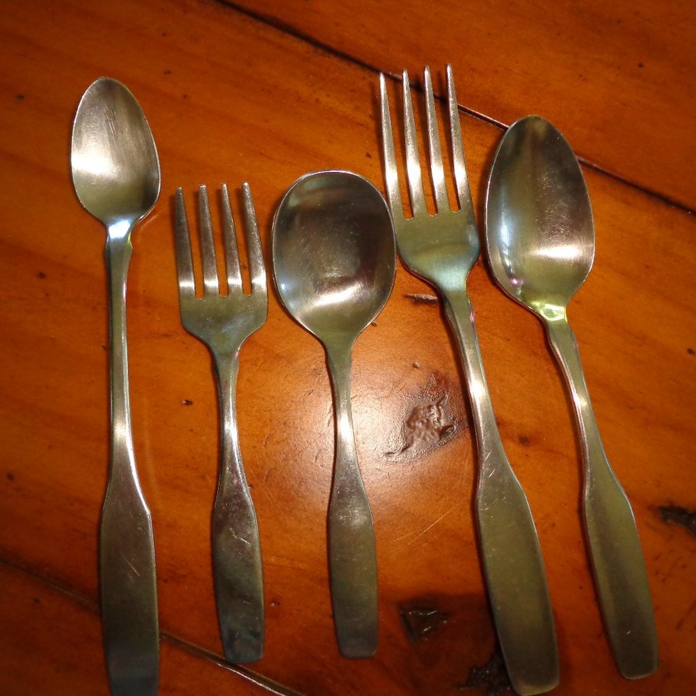 5-Pc Community Stainless Steel Baby/Toddler Eating Utensils